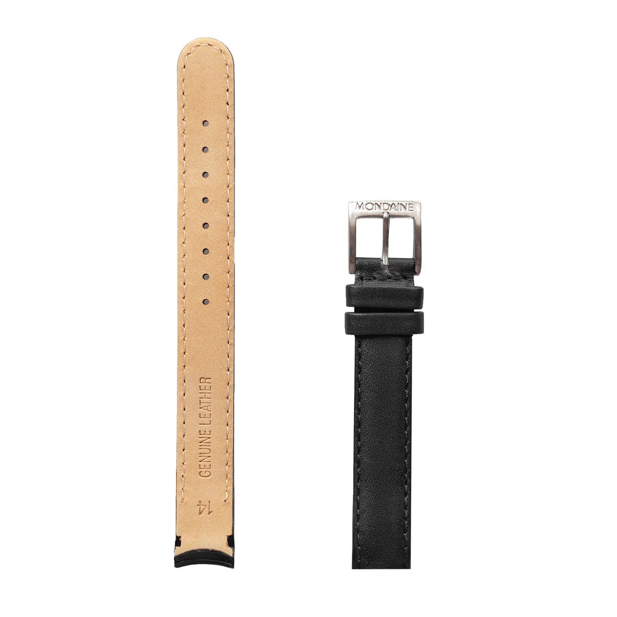 Genuine Leather Watch Strap - 14 mm