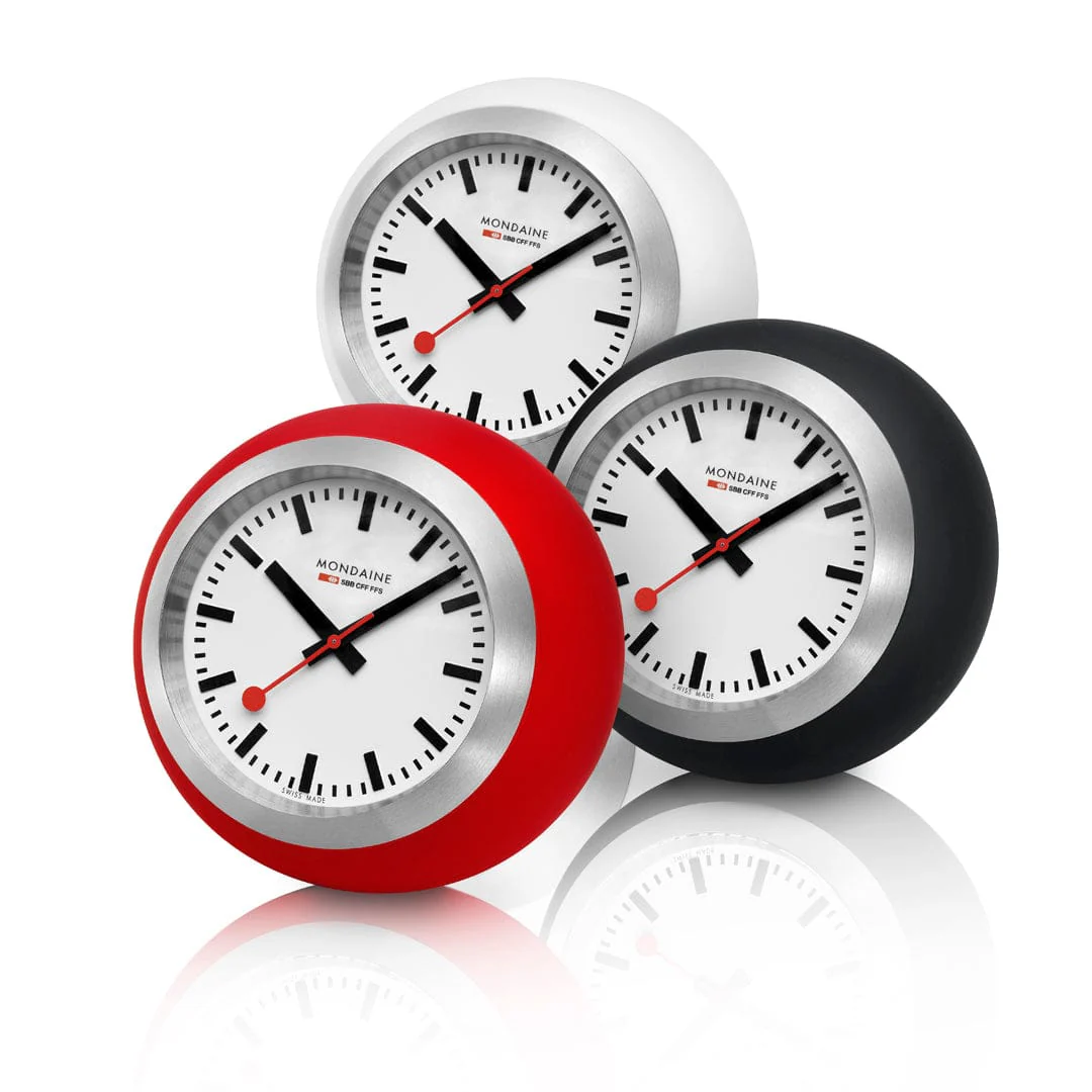 Globe Clock, 60 mm, Black - Image 6
