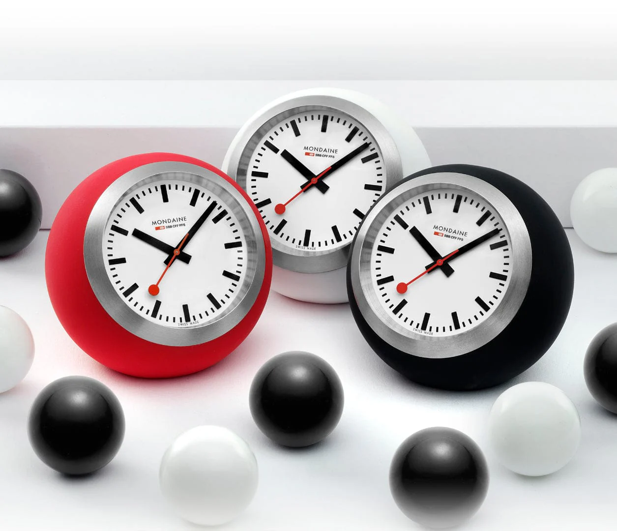 Globe Clock, 60 mm, White - Image 7