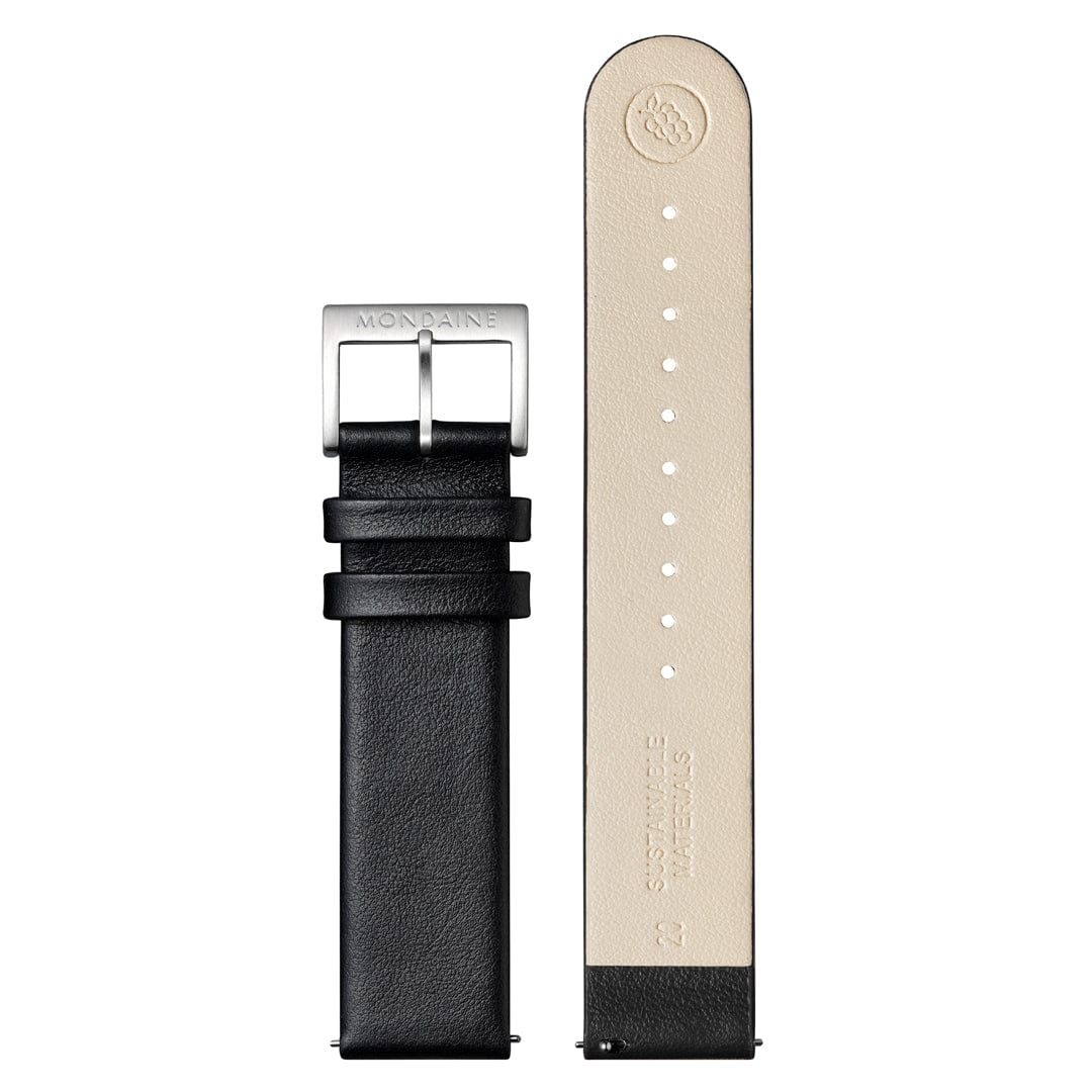 NEO, Brushed Steel, 41 mm, Black Vegan Grape Leather - Image 9