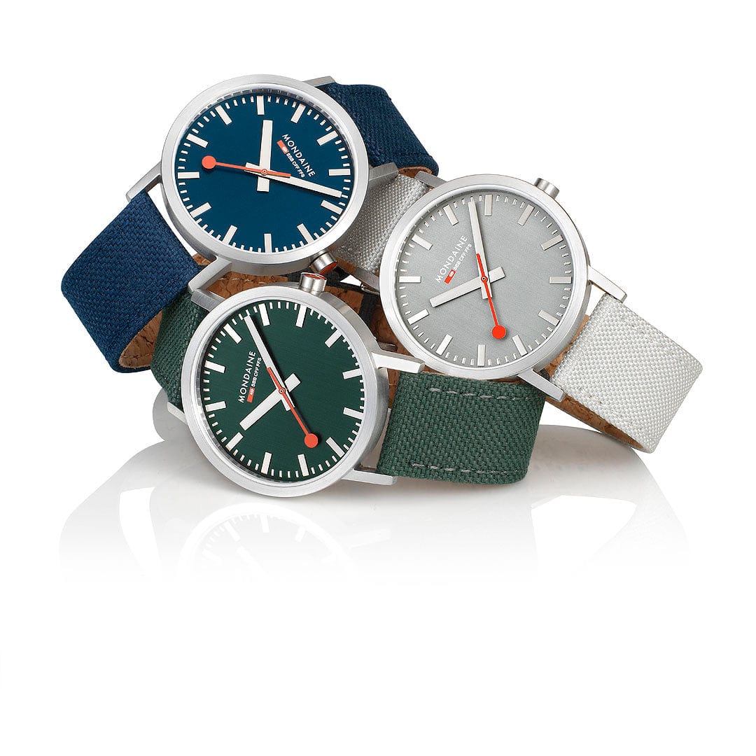 Classic, Brushed Steel, 40 mm, Forest Green Watch - Image 9